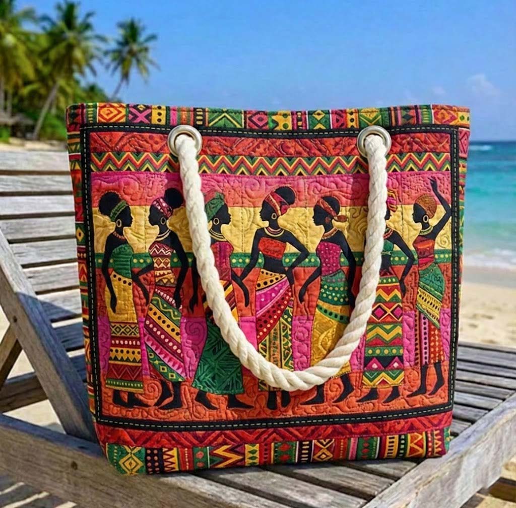 Håndlaget strandveske | Melanin Queens