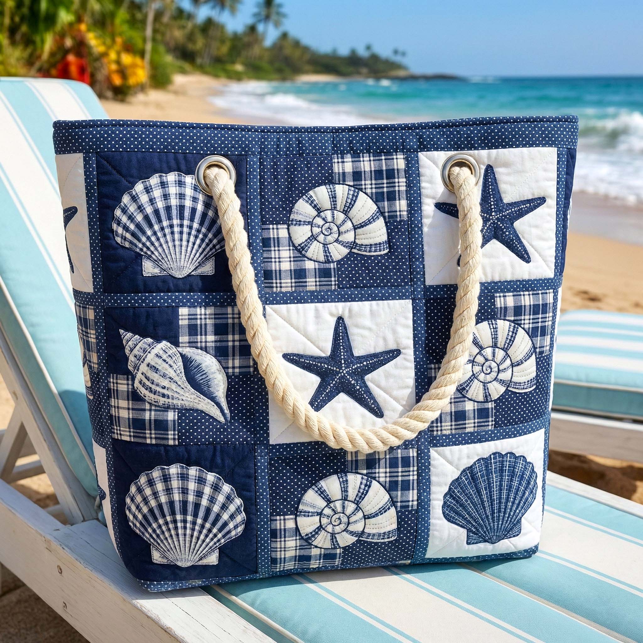 Håndlaget strandveske | Skjellenes ro