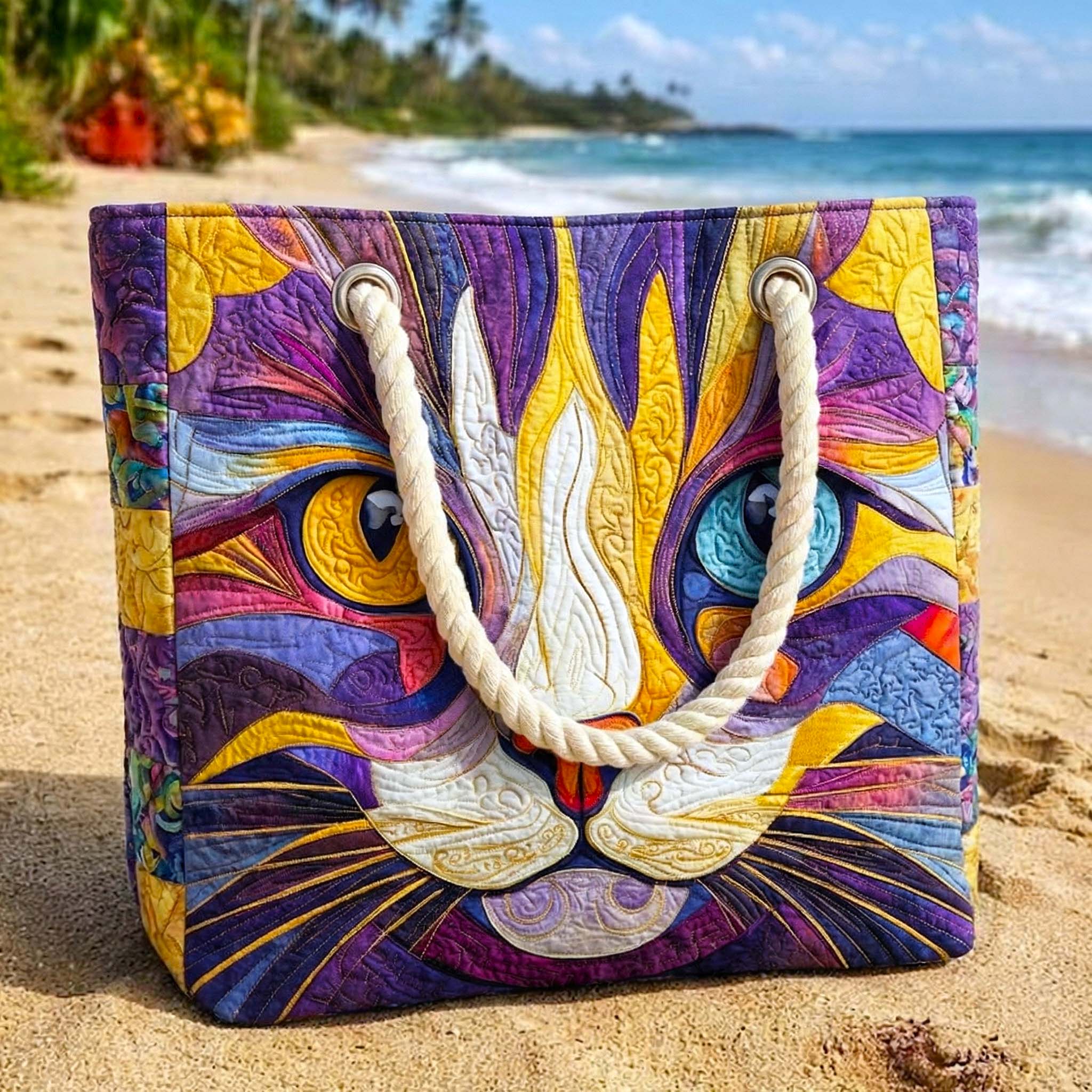 Håndlaget strandveske | Catitude
